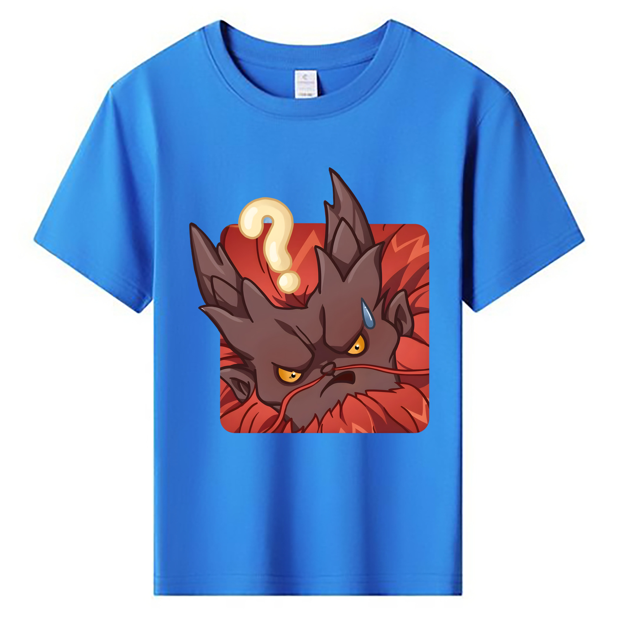 （画像用） Ne Zha 2 ナタ 魔童の大暴れ 綿100％キッズTシャツ（フロントプリント）